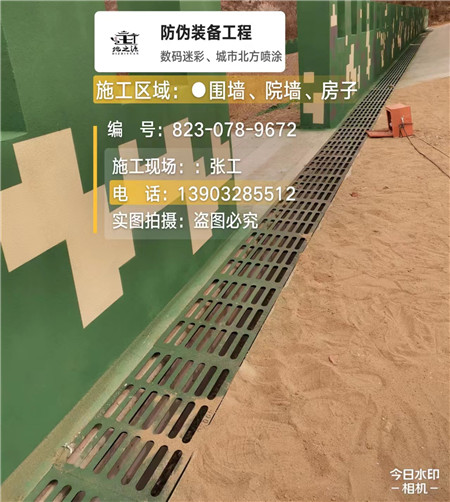 东方 例如在抖音上有“迷彩墙，外围墙面挡 - 星空数码迷彩漆施工队